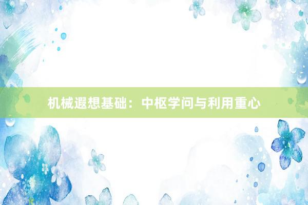 机械遐想基础：中枢学问与利用重心